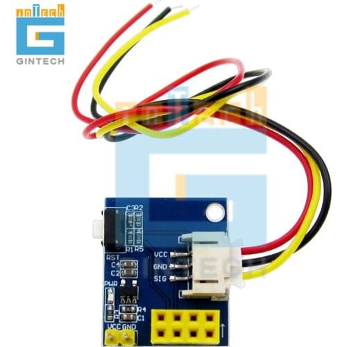 ESP8266 ESP01 ESP-01S ESP-01 RGB LED Controller Adpater WIFI Module DIY for Arduino WS2812 WS2812B 5050 16 Bits Light Ring