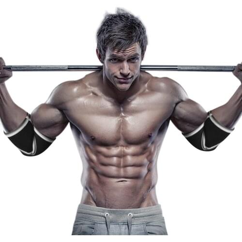 7mm Powerlifting Elbow Brace Knee Elbow Support for Weight Lifting Training Fitness Elbow Support Compression Sleeve Dumbbell