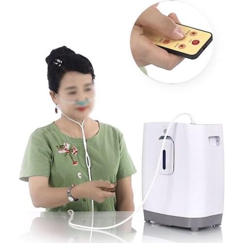 Oxygen Concentrator Mini Portable Medical Nebulizer Elderly Child Nebulizer Wireless Voice Oxygen Machine Home Care 1L LP