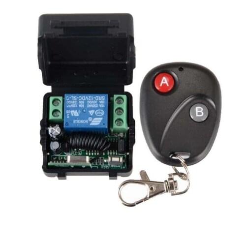 HOT DC 12v 10A 1CH wireless RF Remote Control Switch Transmitter+ Receiver For Access/door Control System