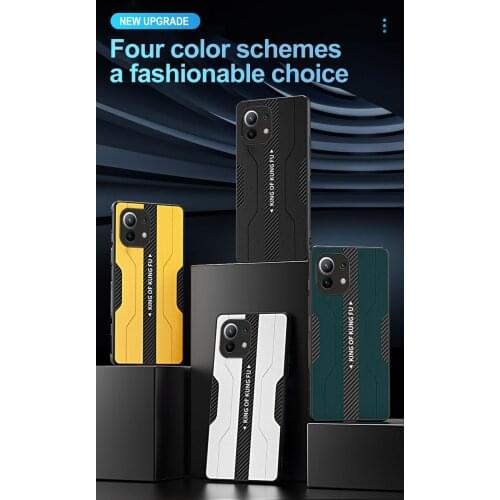 Carbon Fiber Texture Matte Leather Mi11i Case For Xiaomi Mi 11i 11 i 10T 10 T Lite Ultra Pro 2021 TPU Soft Edge Protectors Cover