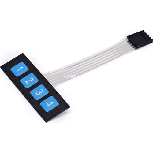 4 key membrane switch/Matrix keyboard/ Thin film button control panel Single chip microcomputer extended keyboard
