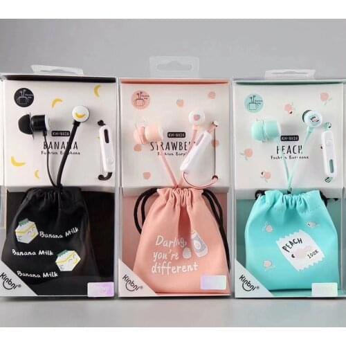 Cute Cat Wired Earphone With Mic Stereo Earbuds with Earphone Case For Xiaomi Samsung iPhone Mobile Phone for girls women Gifts