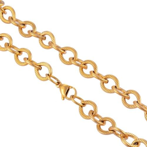 New Stainless Steel Hip Hop Chain Fashion Trend Suitable For Mens Necklace High Quality Jewelry