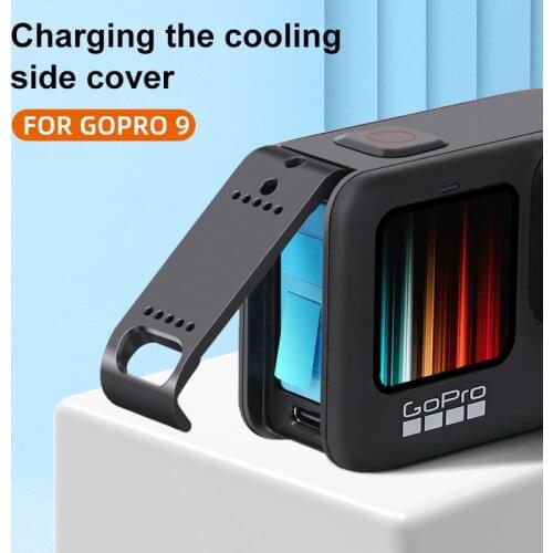 For GoPro 9 Battery Side Cover Lid Removable Easy Type-C Charging Cover Port For GoPro Hero 9 Black