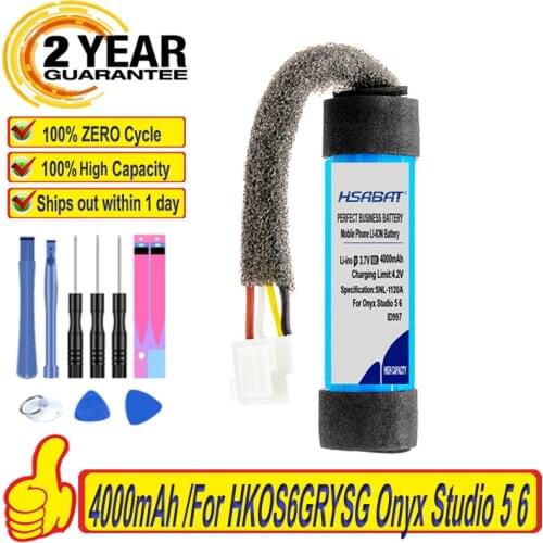 Top Brand 100% New 4000mAh ID997 Battery for Harman/Kardon HKOS6BLKSG HKOS6GRYSG Onyx Studio 5 6 Speaker Batteries + free tools