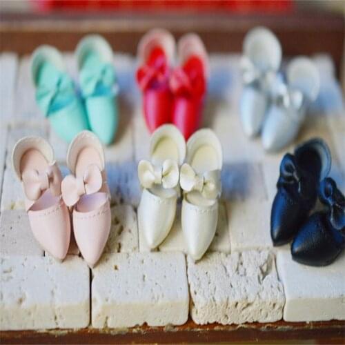1 Pair PU Blyth Dolls Pointed High Heels Kitten Heels for Azone Holala Licca Momoko 1/6 Dolls Shoes for dolls accessories