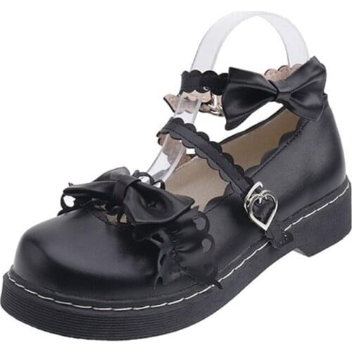 Japanese lace soft girl shoes fairy style flat jk uniform small shoes round head lo girl