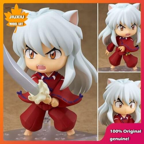 100% Original: Anime InuYasha InuYasha Q version figma PVC Action Figure Anime Figure Model Toys Figure Collection Doll Gift