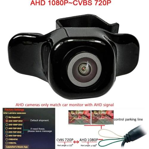 180deg CCD HD car front brand logo camera for for Toyota crown 2015 2016 front camera Front view positive Camera wide angle