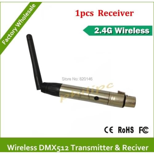 2 .4G wireless transfer DMX512 1PCS Receiver