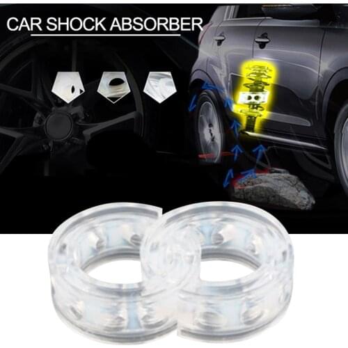 2PCS Transparent Automobile Shock-absorbing Rubber Buffer Shock Absorber for Spring Clearance 23/27MM