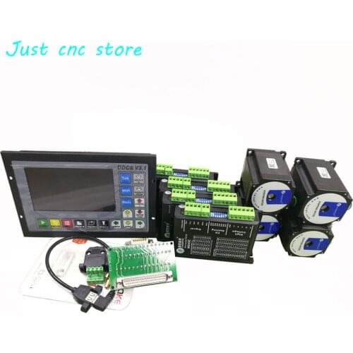 CNC mach3 USB 4 Axis Kit,4pcs M542C 1pcs DDCS V3.1 controller 4pcs HS21A 57 stepper motor