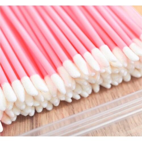 50 Pcs Disposable Lip Brush Lipstick Lip Glossy Eyelash Lash Extension Mascara Wands Applicators Cleaner Makeups Tools Cosmetic