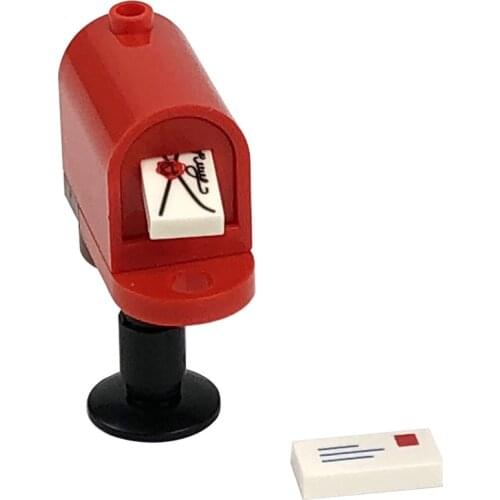 Locking City Blocks MOC Bricks Mail Box Set Sale Building Blocks Toys for Children DIY Small Scene Parts Learning Gifts