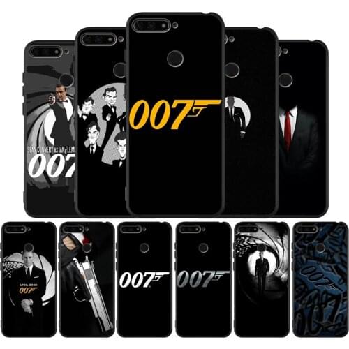 James bond 007 Black TPU Silicone Soft Phone Case For Honor 8X 9 8 10 20 30 Lite Pro MATE 9 10 20 30 Pro Lite