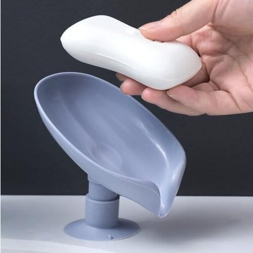 Leaf Shaped Soap Holder Shower Soap Shelf Bath Soap Box Drain Soap Holder Laundry Soap Dish Storage Tray Bathroom Accessories