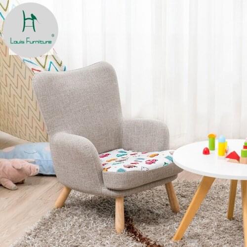 Louis Fashion Childrens Sofa Backrest Reading Single Chair Lazy Little Mini Modern Simple