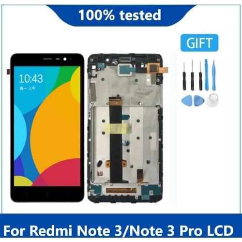 For Xiaomi Redmi Note 3 Note3 LCD Display Screen Panel Monitor Module Touch Screen Digitizer Glass Sensor Assembly with Frame