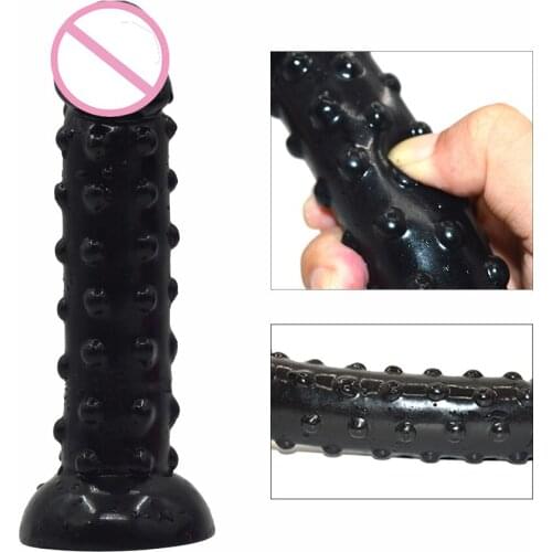 Spike Design Suction Cup Dildo Skin feeling Realistic Penis Bumpy Surface Dong Vagina Masturbation G-spot prostate Massager