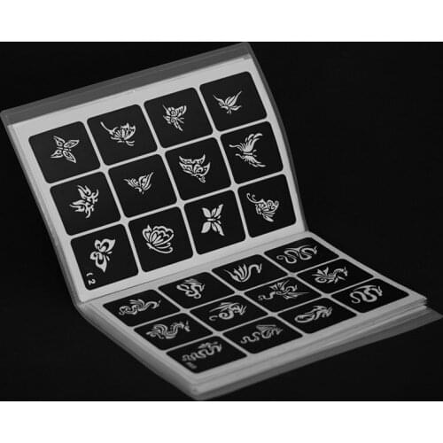 Henna Tattoo Cartoon Stencil Air Brush Stencils Airbrush Sticker Henna Kit Adhesive Stencils Body Art Herbruikbare Sticker