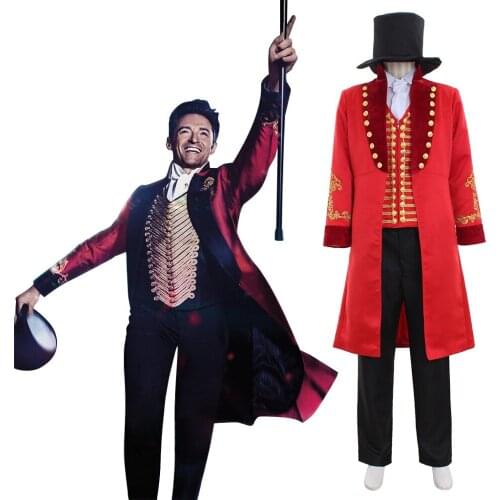 Cosplaydiy The Greatest Showman Cosplay Costume Adult Mens The Greatest Showmen P.T. Barnum Cosplay Costume Version 2