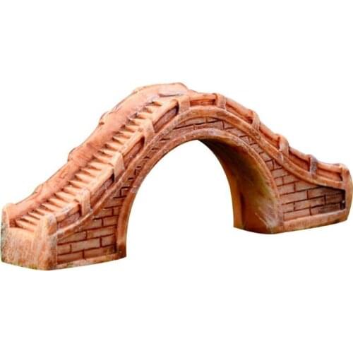 Creative Aquarium Decoration Simulation Bridge DIY Handmade Resin Ornaments Fish Tank Garden Style Micro Landscape