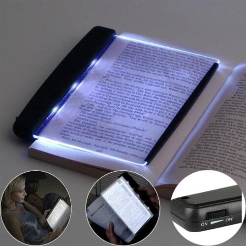 Creative LED Book Light Reading Eye Protection Night Light Flat Plate Portable Car Travel Panel Led Desk Lamp for Home Bedroom