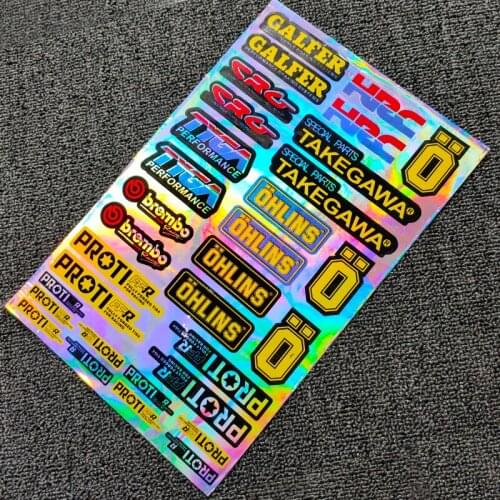 Laser Motorcycle Stickers Decals For SUZUKI HONDA KAWASAKI KTM BWM YAMAHA