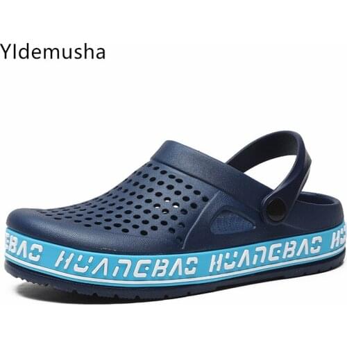 Summer Mens Home Slippers Male Garden Shoes Cheap Beach Sandals Mules Antiskid Bathroom Slipper Waterproof mens casual sandals