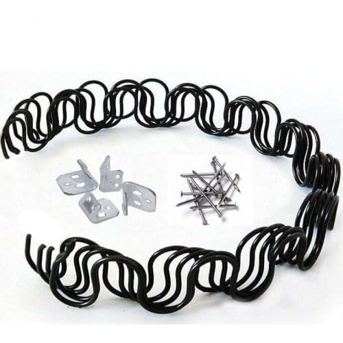 5Pcs/lot Sofa Spring Repair Kit Clips Screws Replacement with Screws Clips S Shape Sofa Repair Kit Spring Wire for Sofa