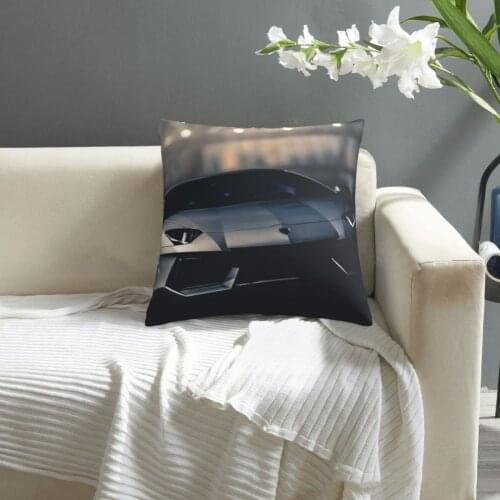 Car pillowcase printed cushion cover sofa waist pillow pillow cover