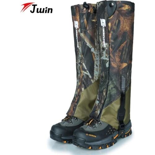 New 2Pcs Outdoor Waterproof Camping Hiking Snow Leg Gaiters For Outdoor Skate Skiing Walking Hunting Shin Leg Protect Equipment