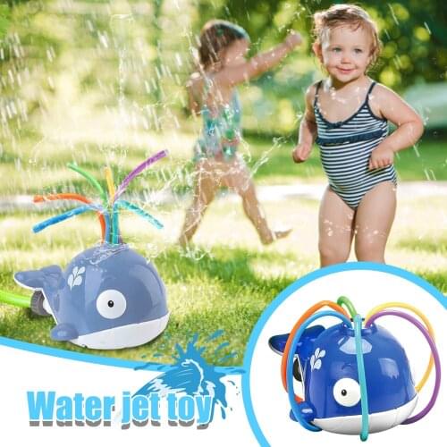 New Toys Splash Whale Yard Water Sprinkler Lawn Sprinkler for Kids Summer Outdoor Sprinkler Toy Fun Multicolour Playing Летний