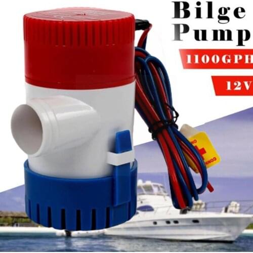 Bilge Pump 1100 GPH 12V Electric Water Pump For Aquarium Waters Supply Seaplane Motorhomes Boats Submersible Houseboat Equi Z1P2