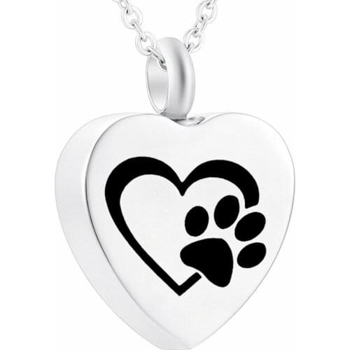 Urn Necklaces for Pet Ashes Holder Keepsake Cremation Jewelry Necklace Memorial Dog Cat Heart Pendant Funnel Filler Kit