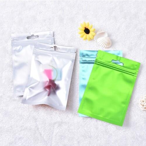 8*13cm Mulit Color Flat Aluminum Foil Bags Storage Package Pouch Self Seal 10pcs