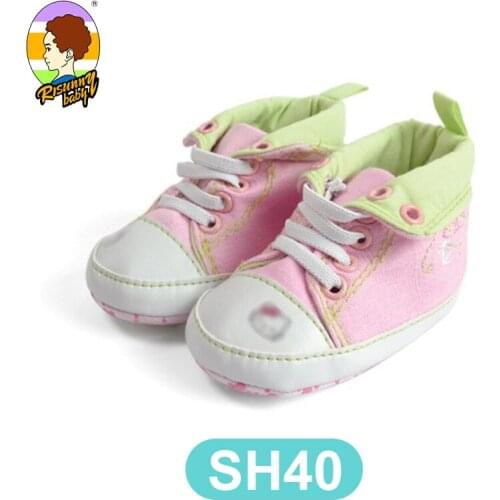 Risunnybaby Newborn Baby Shoes First Walkers Shoe Soft Anti-Slip Sole Unisex Toddler Casual Boys Girls Sneakers Shoes