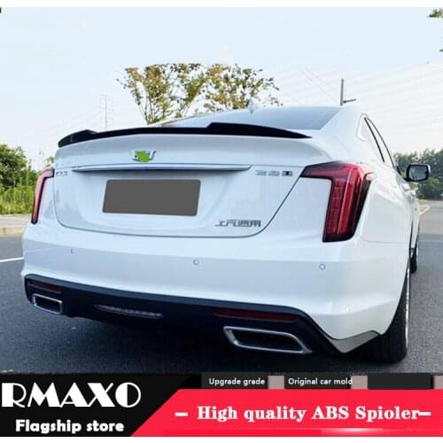 For Cadillac CT5 Spoiler 2018-2020 Cadillac CT5 Spoiler YW ABS plastic Material Car Rear Wing Color Rear Spoiler