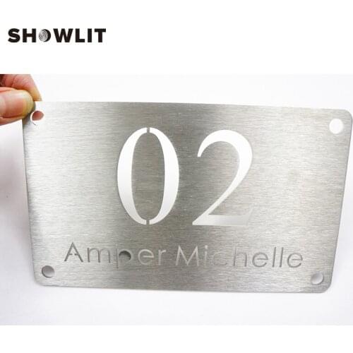 Modern Style House Name And Number Plaque Home Signs