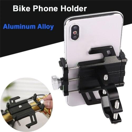 Universal Aluminum Alloy Motorcycle Cycling GPS Bicycle Phone Holder Supporto Telefono Non-Slip Mount Stand Bike Accessories