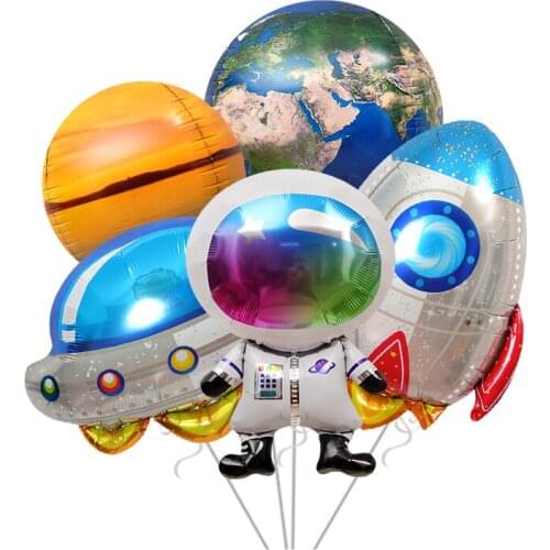 1set Outer Space Latex Foil Balloons 32inch number Air Globos Happy Brithday Party Decorations Photo Show Kids Adult Toy Ballon