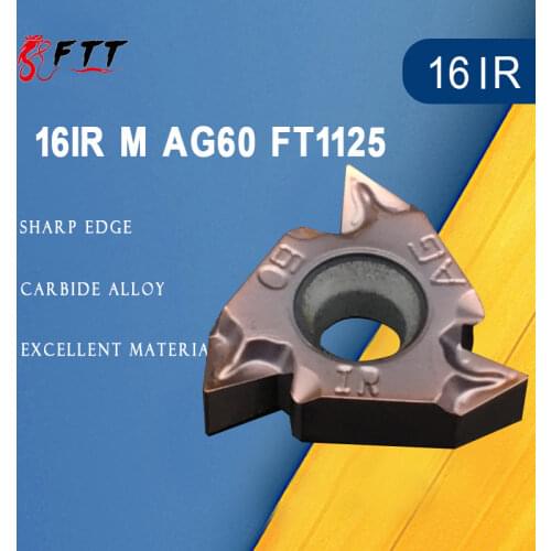 10PCS 16IR M AG60 FT1125 Internal Thread Turning Tools Carbide insert Lathe cutter Tool Tokarnyy turning insert