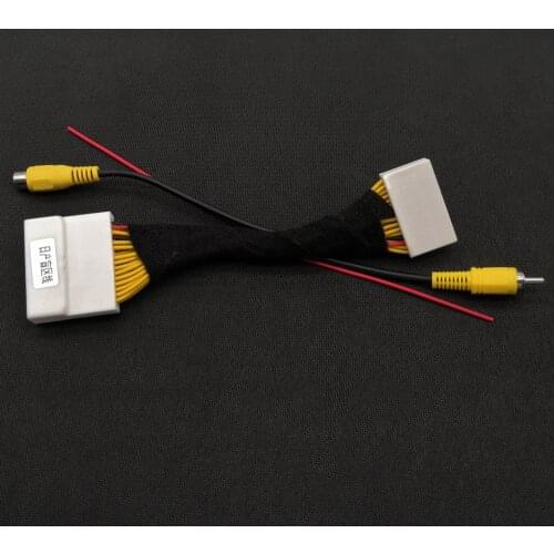 32Pin Original Video Input Switch RCA Adapter Cable For Nissan New Sylphy Tiida Teana Bluebird Venucia add 360 Camera