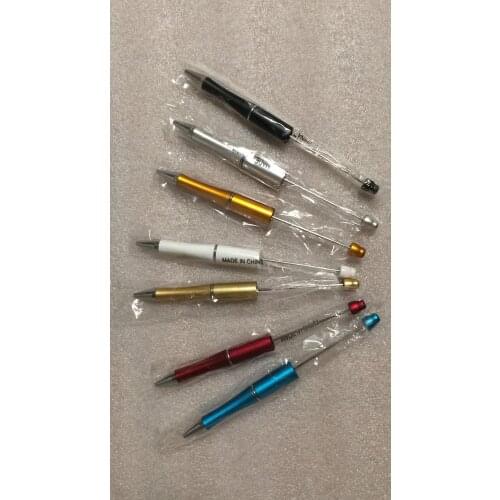 5pcs/lot Plastic Beadable Pen Original Bead Pens Ballpoint Pen Gift Ball Pen Kidsparty Personalized Gift Wedding Gift for Guests