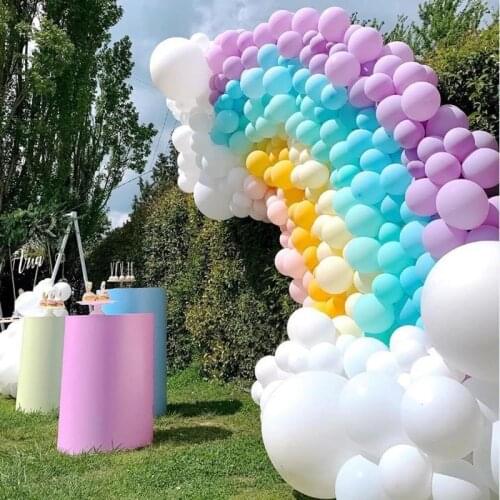 56pcs/set Pink Macaron Latex Balloons Set Happy Birthday Party Wedding Decoration Ballon Chain Holiday Baby Shower Supplies