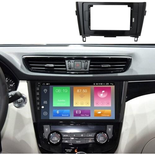 9inch front plastic housing for Nissan X-Trail 2013-2017 car radio front plastic frame with full set cables plugs
