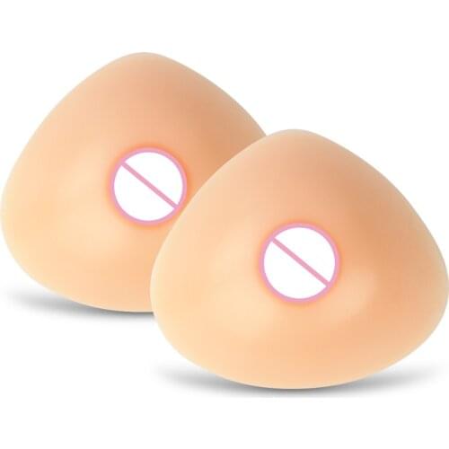 ATR Style Triangular Silicone Fake Breast Forms for Cross Dresser Shemale Cosplay Artificial Boobs 400-1600g/pair
