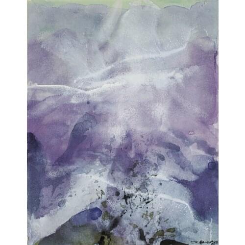 Free shipping abstract lavender landscape oil painting canvas painting prints printed on canvas wall art decoration picture