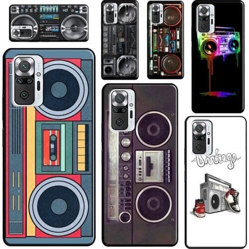 Vintage 80s Boombox For Xiaomi Redmi Note 10 Pro Note 9 Pro 8T 9S Note 8 Pro Phone Case For Redmi 9 9C 9T 9A